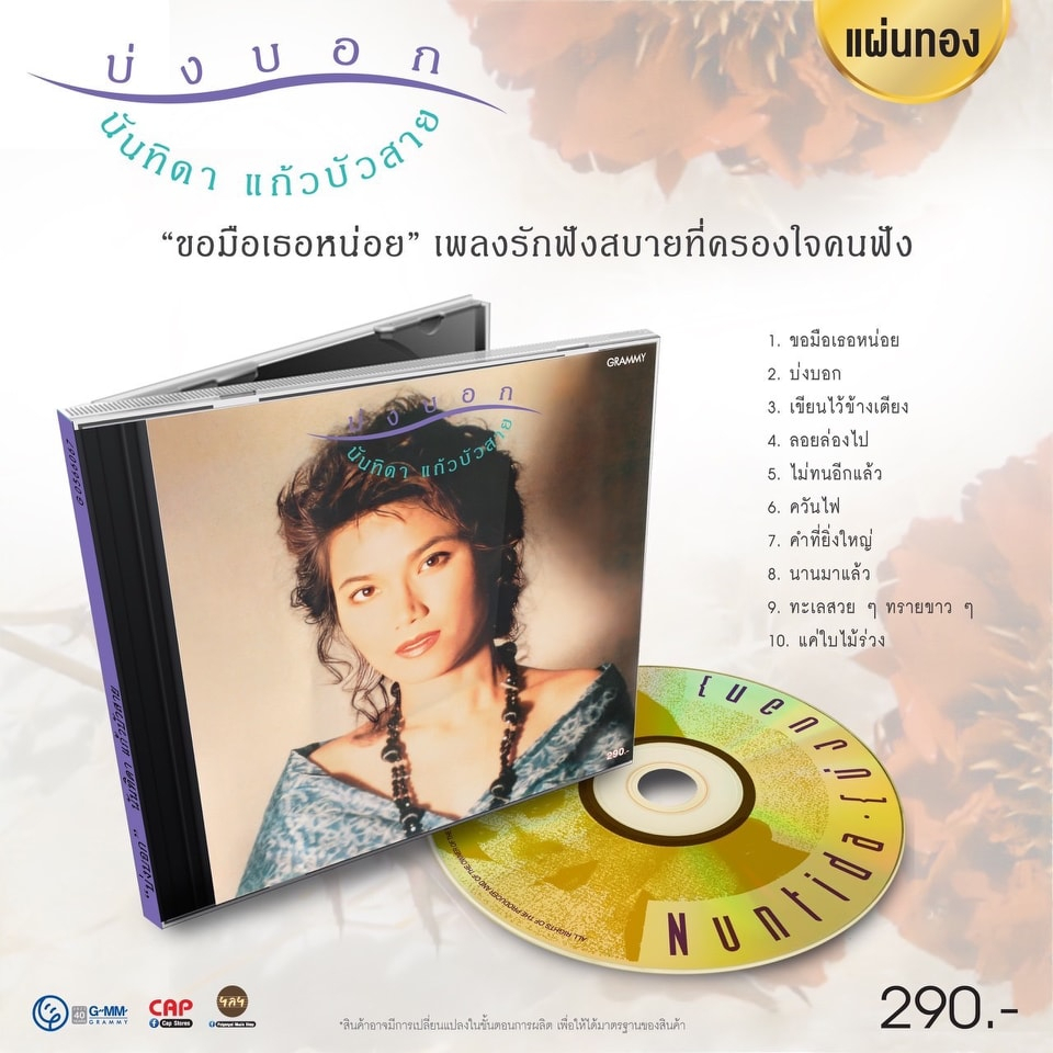 cd-แผ่นแท้-ซีล-นันทิดา-แก้วบัวสาย-บ่งบอก-new-cd-แผ่นทอง-ผลิต-2023