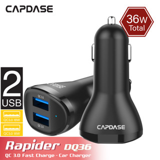 CAPDASE Rapider DQ36 QC 3.0 - 36W Fast Charging Car Charger Dual QC 3.0