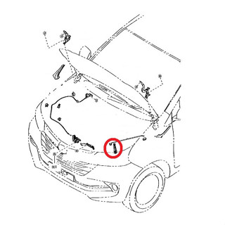 แท้ศูนย์ กิ๊บล็อคเหล็กค้ำฝากระโปรง โตโยต้า อเวนซ่า Toyota Avanza 2004-2012 เครื่อง 1.3 / 1.5 F600 F601 F602