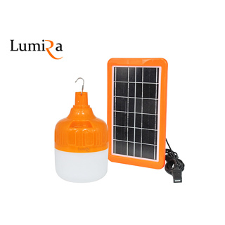 AKIRA TECH โคมไฟโซล่าเซลล์ หลอดไฟ SOLAR LED BULB LUMIRA รุ่น LSC-021 120W 12V อุปกรณ์โซล่าเซลล์