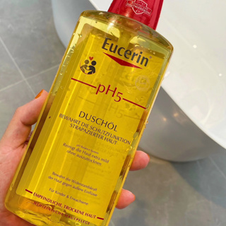 การส่งของแท้，Eucerin Shower Oil 400ml ยูเซอริน PH5 น้ำมันอาบน้ำร่างกาย 400มล Preserves Skin Resilience