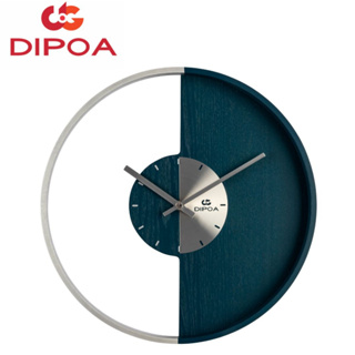 DIPOA New Arrival นาฬิกาแขวนผนังไม้ รุ่น WN117BU สีน้ำเงิน ขนาด : 33.2ซม. x 33.2ซม. x หนา 4.6ซม. Wall Clock