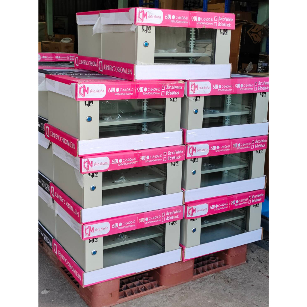 ตู้-rack-network-cabinet-6u-40-cm-ตู้-wall-rack-6u-ความลึก-40-cm-ตู้แร็ค-ประกอบเอง