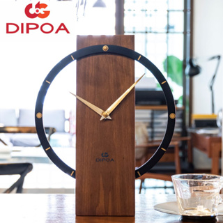 DIPOA New Arrival นาฬิกาตั้งโต๊ะ รุ่น SN102DB สีน้ำตาลเข้ม ขนาด : 23ซม. x 29ซม. x หนา 7.5ซม.Table Clock