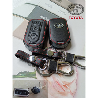 เคสกุญแจรีโมทรถยนต์ แบบหนัง สําหรับ Toyota พวงกุญแจรถยนต์