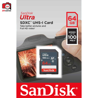 Sandisk Sd 64 GB Ultra ความเร็ว 100MB/S [ By AVcentershop ]