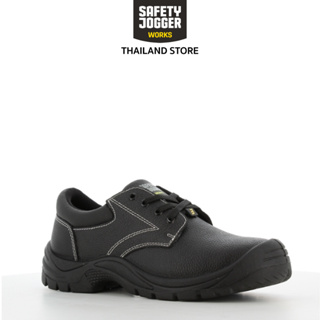 สินค้า Safety Jogger รุ่น SAFETYRUN รองเท้าเซฟตี้หุ้มส้น หัวเหล็ก แผ่นเหล็กกันทะลุ หนังแท้ สีดำ