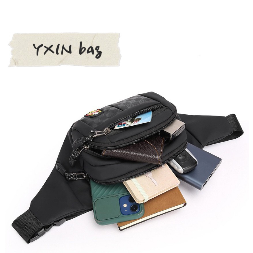 กระเป๋าคาดอกคาดเอว-6030-fashion-สินค้ามาใหม่-ผ้าไนลอนคุณภาพดี