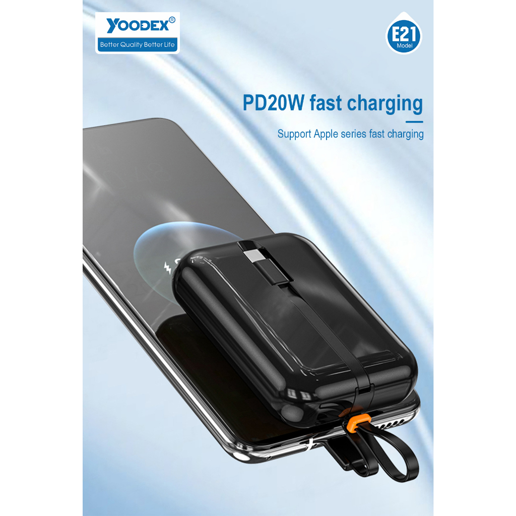powerbank-yoodex-e21-ของแท้100-pd20w-22-5w-10000mah-พาวเวอร์แบงค์-ชาร์จเร็ว-fast-charge-quick-charge-แบตสำรอง-e21