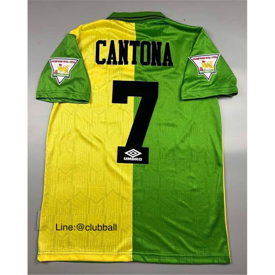 retro-เสื้อฟุตบอลย้อนยุค-ทีมแมนยูเยือน-ปี-1992-1993-cantona-7-อามพรีเมียร์ลีค