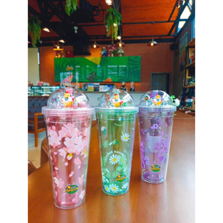 แก้วพลาสติกอเมซอน glitter flakes tumbler 2023