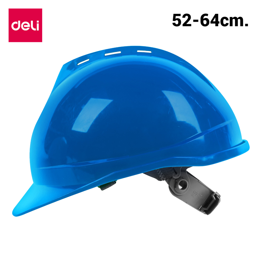 หมวกกันกระแทก-หมวกเซฟตี้-safety-helmet-สำหรับงานก่อสร้าง-คุมงานกลางแจ้ง-รับเหมา-ปรับระดับได้-มีสายรัดคาง-encoremall