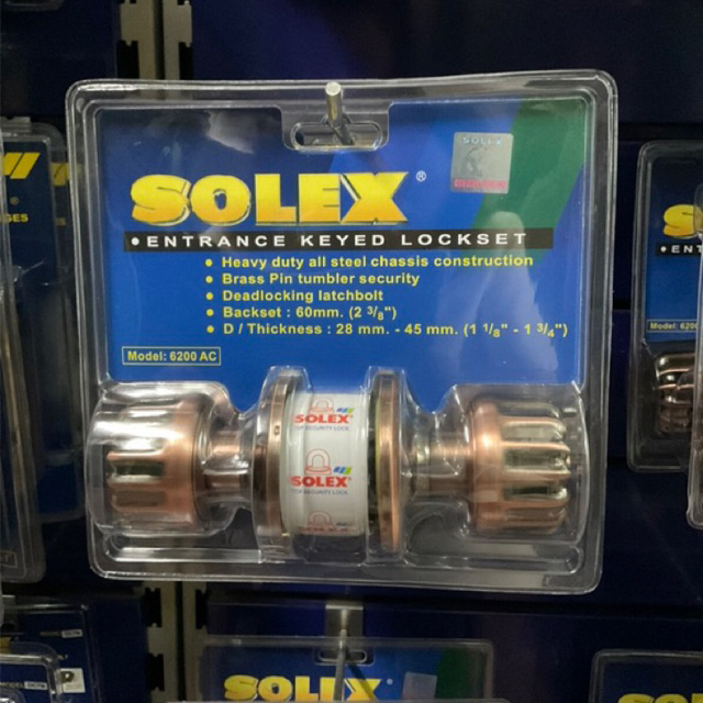 solex-ลูกบิดห้องทั่วไปหัวฟักสเตนเลส-ลูกบิดประตูห้องทั่วไปรุ่น-6200ac