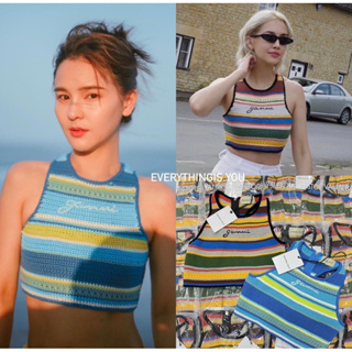 G crochet knit top🌈เสื้อครอปไหมพรม ผ้าถัก เนื้อทอสลับเล่นสี สวยมากกกกจริงๆค่า