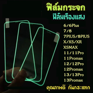 ฟิล์มนิรภัยเรืองแสง ฟิล์มกันมอง สำหรับiPhone 13 12 pro max 14 ฟิล์มกันเสือก สำหรับไอโฟน11 7 plus XR xS ฟิล์ม กันมองข้าง