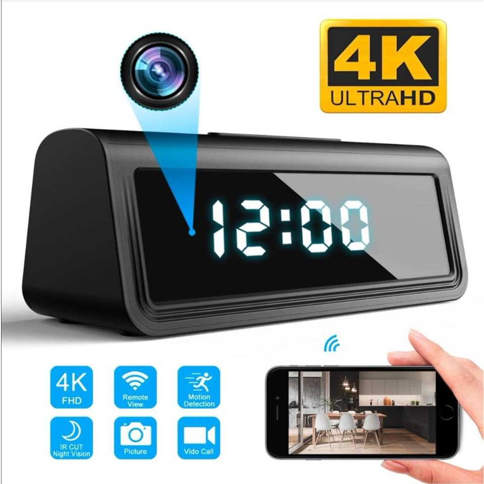 A21 Clock Cam ความชัดระดับ 4k กล้องทรงนาฬิกา ดูผ่านมือถือได้ ดูในที่มืด ...