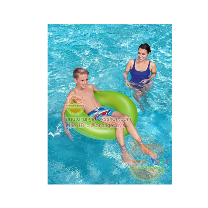 (ขนาด 36 นิ้ว) ห่วงยาง สีสะท้อนแสง INTEX 59262 Neon Swim Ring 91 cm ...