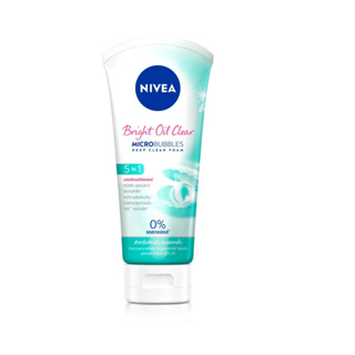 Nivea Bright Oil Clear Microbubbles Deep Clean Foam 100G นีเวีย ไบรท์ ออยล์ เคลียร์ ไมโครบับเบิ้ล ดีพ คลีน โฟม 100กรัม