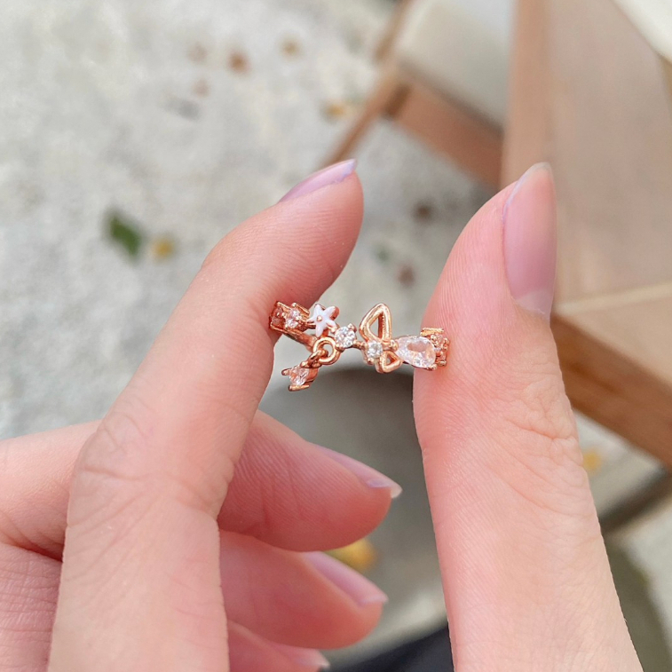 lacia.bkk - Spring floral ring แหวนดอกไม้ ผีเสื้อ เพทาย | Shopee Thailand