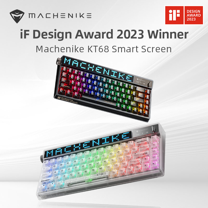 🔥 Machenike KT68 Pro Smart Screen 65% Layout - คีย์บอร์ดไร้สาย ...