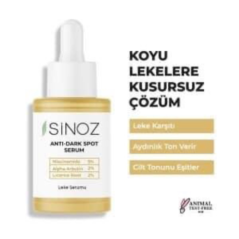 เซรั่มลดฝ้าเพื่อผิวหน้ากระจ่ายใส-จากตุรกี-แบรนด์-sinoz-ขนาด-30ml