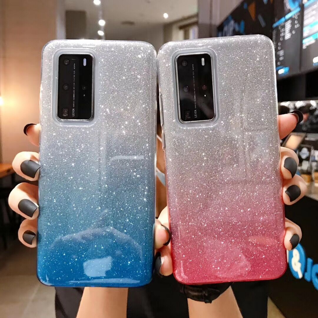 เคสกากเพชร-ทูโทนไล่สี-ใช้สำหรับoppo-a16-a16k-a92-a93-a94-a95-a71-a74-reno7z-reno8z-a54-reno7-reno7pro-f11proเคสกันกระแทก