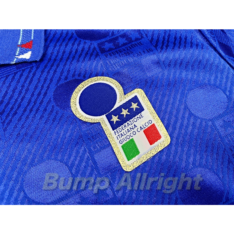 retro-เสื้อฟุตบอลย้อนยุค-vintage-ทีมชาติอิตาลี-italy-national-home-1994-10-baggio-เสื้อเปล่า