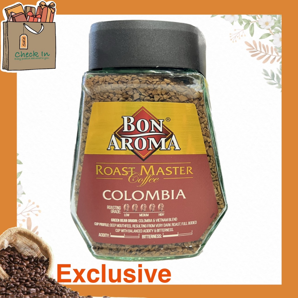 bon-aroma-roast-master-brazil-papua-new-guinea-columbia-100g-กาแฟสำเร็จรูปฟรีซดราย-พรีเมียม-นำเข้า-ของแท้-100