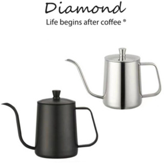 กาดริปกาแฟ สแตนเลส สีเงิน/สีดำ 250ml/600ml Stainless Pour-Over Coffee Drip Pot กาดริปกาแฟ สแตนเลส304 กาน้ําดริปกาแฟ