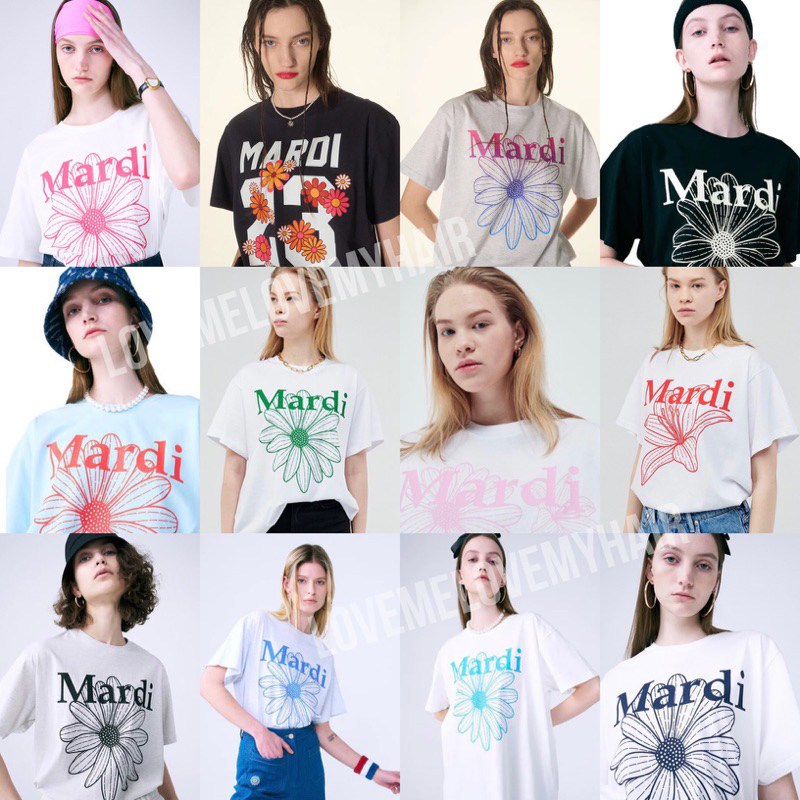 mardi-mercredi-flower-t-shirt-ddanji-gradation-จัดส่งฟรี-เสื้อยืดลายดอก-เสื้อยืดผู้หญิงแฟชั่น