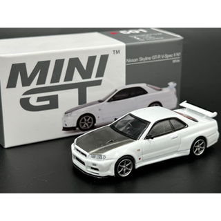Mini GT Nissan Skyline GT-R (R34) V-Spec II N1 White RHD
