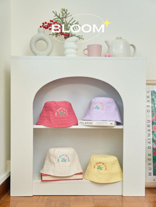 หมวกบักเก็ตสีพาสเทล BLOOM Bucket Hat🌷✨ by asissy.club