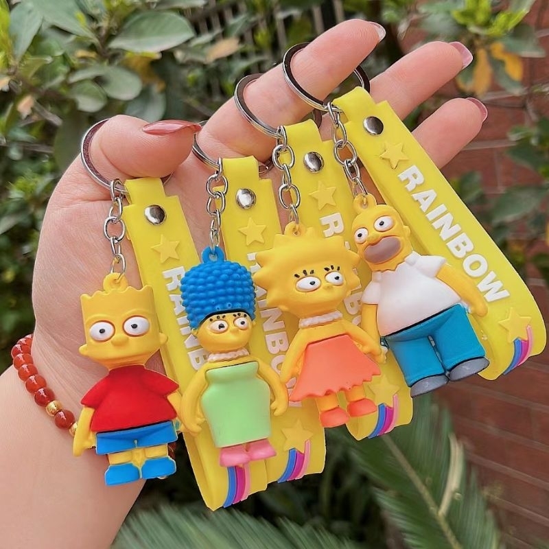 พร้อมส่ง-พวงกุญแจspongebob-ครอบครัว-สพันจ์บ็อบ-พวงกุญแจห้อยกระเป๋า-caseiallphone