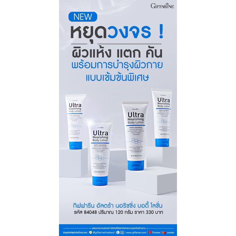 โลชั่นเข้มข้นจากกิฟฟารีน-ปกป้องผิวแตก-แห้ง-คัน