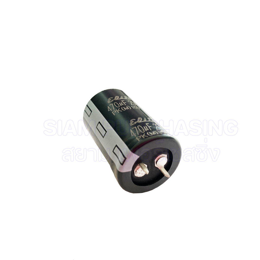 470uf-250v-105c-elite-size-25x41mm-สีดำ-ขาเขี้ยว-capacitor-คาปาซิเตอร์-pk2e471mnd2541