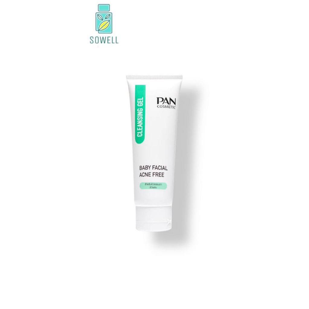 pan-cosmetic-baby-facial-cleanling-gel-100ml-หลอดเขียว