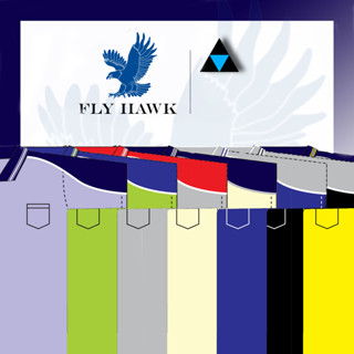 เสื้อโปโลชาย  FLY HAWK FLYHAWK รุ่น A349  ของแท้ 100%