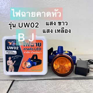 YAGE ไฟฉายคาดหัว LED แสงขาว+ฝาครอบแสงเหลือง (YG-UW01)