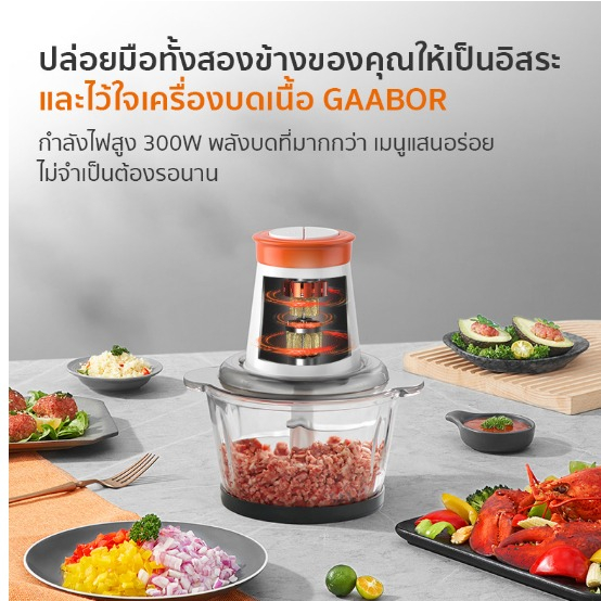 gaabor-meat-grinder-เครื่องบดเนื้อ-เครื่องบดอาหาร-gj-m30a