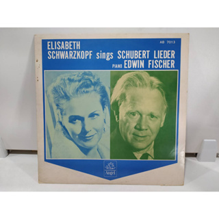 1LP Vinyl Records แผ่นเสียงไวนิล  ELISABETH SCHWARZKOPF sings SCHUBERT LIEDER PIANO EDWIN FISCHER  (J22C199)