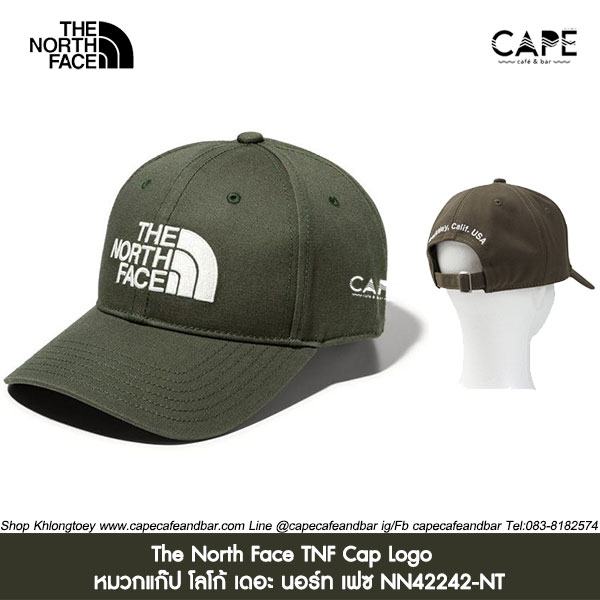 the-north-face-tnf-cap-logo-หมวกแก๊ป-โลโก้-เดอะ-นอร์ท-เฟซ-nn42242-nt-สีเขียวกากี