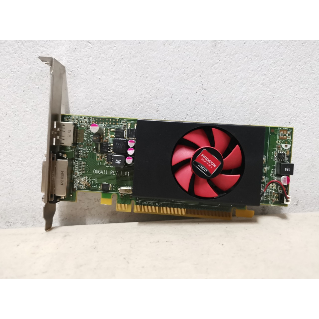 การ์ดจอ มือสอง AMD R5 240 1 GB พอร์ตเชื่อมต่อ ( DVI + DP ) ใส่กับเคส ...