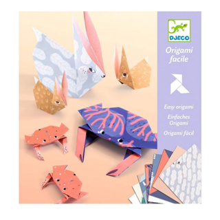 Djeco Mrigami Facile 28 แผ่น ชุดของขวัญ ของเล่นสัตว์