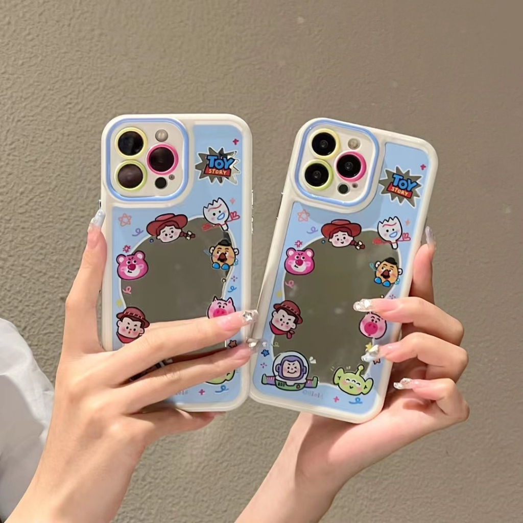 ส่งของขวัญ-เคสไอโฟน-สำหรับ-11-14-for-iphone-case-13-12-pro-max-น่าสนใจ-น่ารัก-กระจกเงา-กันกระแทก-เคสนิ่ม-เคสโทรศัพท์