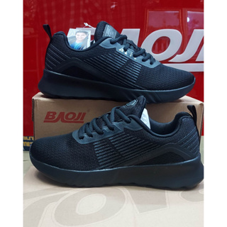 Baoji บาโอจิ แท้100% รองเท้าผ้าใบผู้หญิง bjw 843  สีดำล้วน