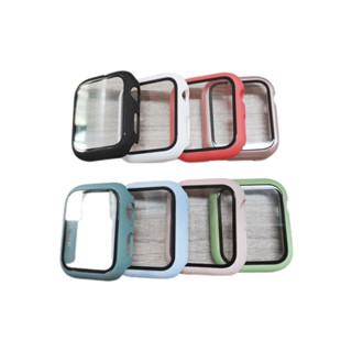 เคส สำหรับ แอปเปิ้ลวอช 8 7 6 5 4 3 2 1 เคส watch 38 40 41 42 44 45 iwatch เคส+กระจก