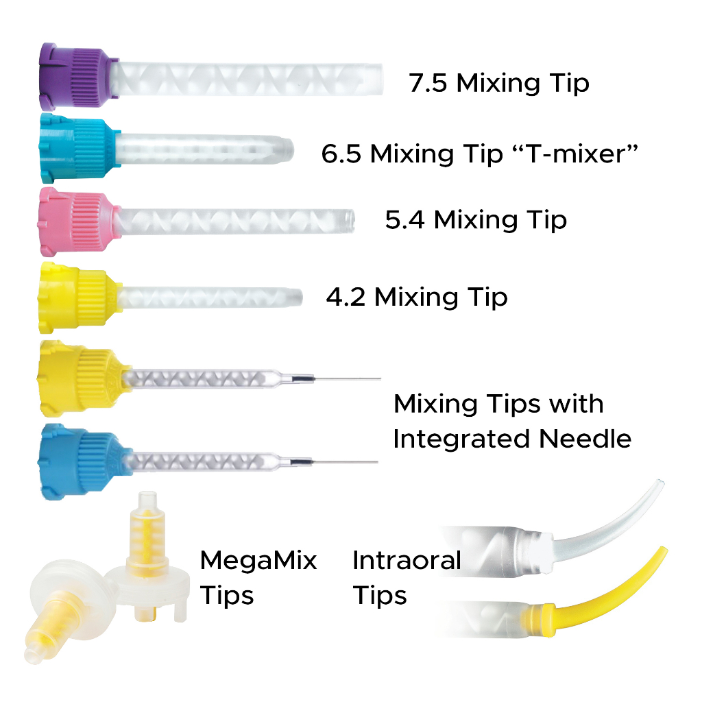 หัวทิป ปลายทิป Mixing tip / intra oral tip หัวผสม , หัวฉีดจ่าย , แกนผสม ...