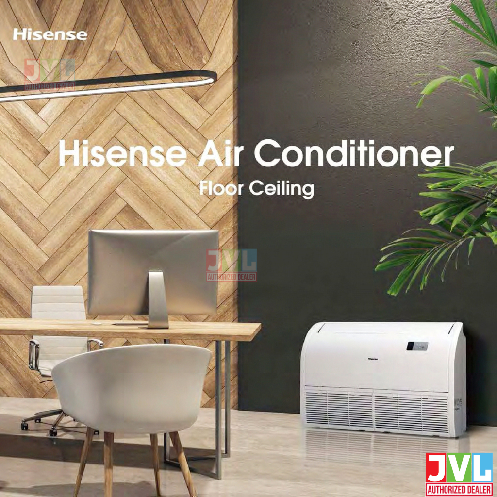 Hisense AUV Ceiling ไฮเซ่นส์ รุ่นใหม่ แอร์ตั้งพื้น แขวนใต้ฝ้า INVERTER เบอร์5 ดาว คอยล์ทองแดง R32