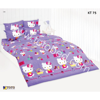 KT75: ผ้าปูที่นอน ลายคิตตี้ Kitty/TOTO
