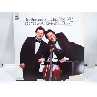 1LP Vinyl Records แผ่นเสียงไวนิล  Beethoven: Sonatas Nos.1&2 YO-YO MA EMANUEL AX   (E4C17)